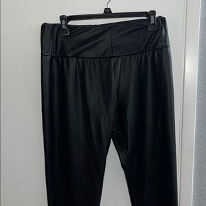 SHEIN Black Faux Leather Pants NWT!!